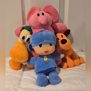 Pocoyo Plushies Loula Pato Ellie Fair Condition